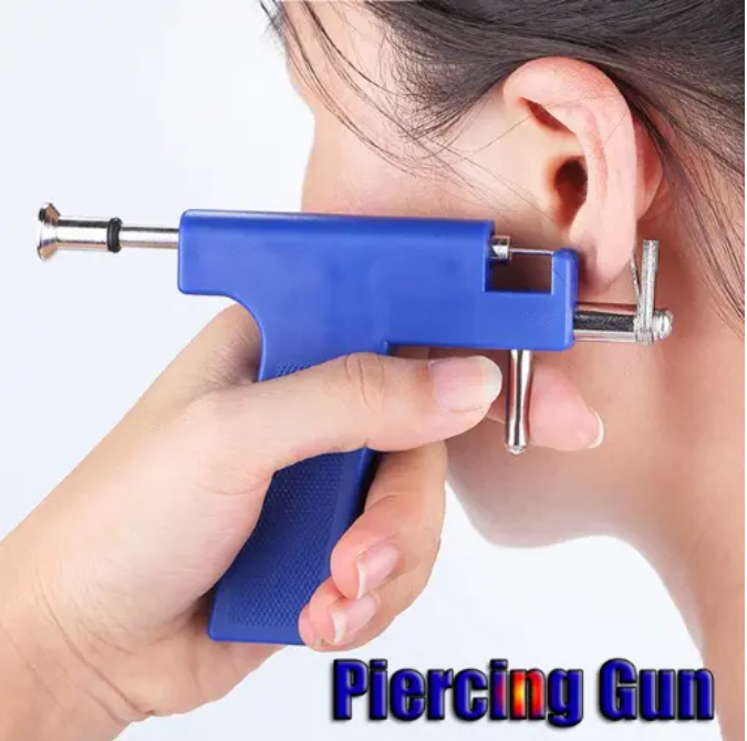Professional Ear Piercing Gun Kit for Home Use - Sterile, Disposable Cartridge System with Studs for Safe & Easy Ear Lobe Piercing for Adults, Kids, and Babies