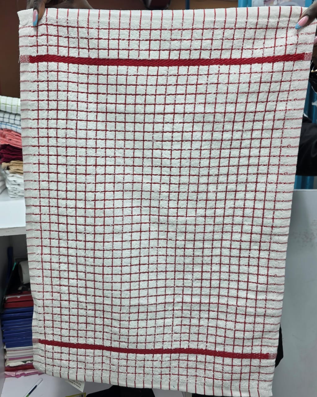 2PCS Elegant Extra Long Kitchen Towel Set - Absorbent Jumbo Size Dish Cloths for Drying & Cleaning with Decorative Stripes, Grey & White