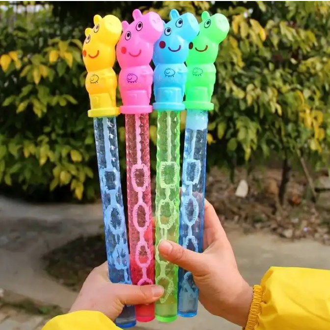 3PCS Children's Bubble Gun Toy Set -3 Soap Bubble Blasters with Different Cartoon Designs, Automatic Bubble Maker for Outdoor Play & Birthday Parties