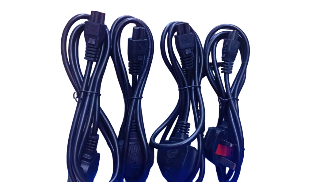 Universal Laptop Power Cable - AC Power Cord with 3-Prong Plug, 10A 250V, Compatible with Most Laptop Chargers, Monitors, Printers, and Electronics