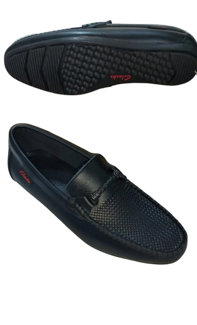 Clarks Men's Leather Loafers – Classic Comfort Slip-On Shoes, Sizes 39-45, Genuine Leather Upper with Cushioned Footbed for Casual & Official wear, Comfortable loafers for Office, work, Date or Church