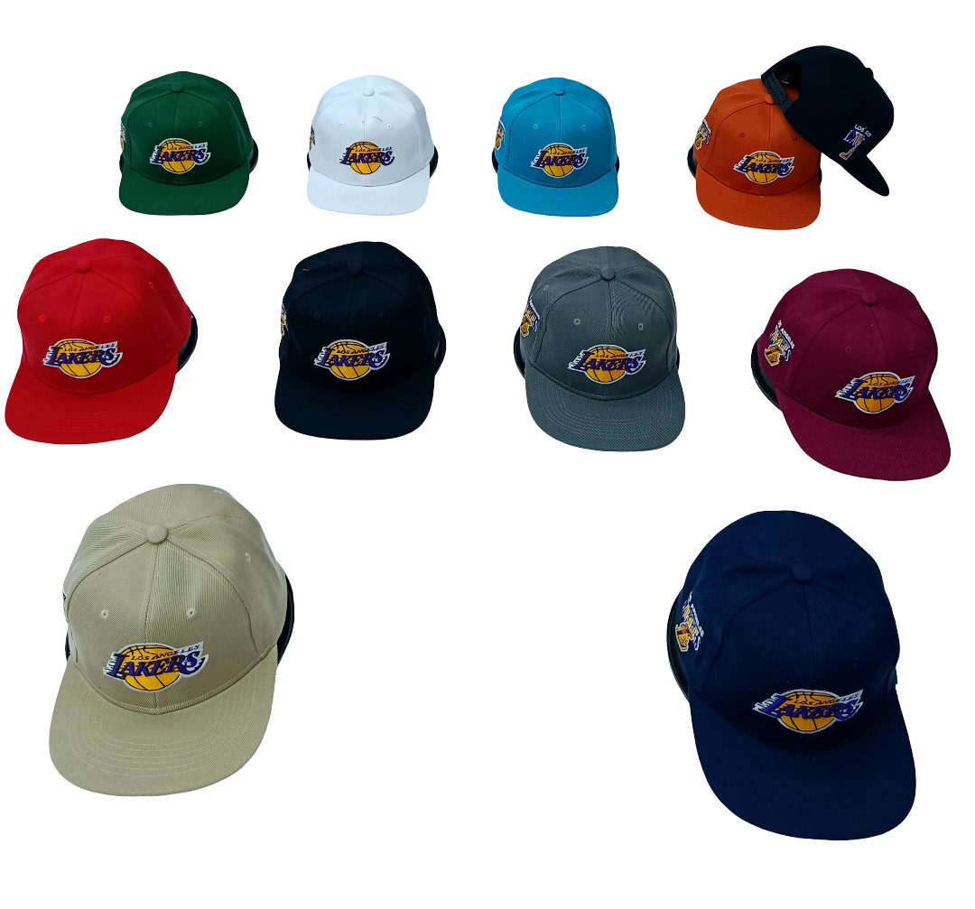 Los Angeles Lakers NBA Snapback Cap – High Crown Embroidered Hat with Adjustable Closure, Official Team Gear for Men & Women (Purple/Gold/Black)