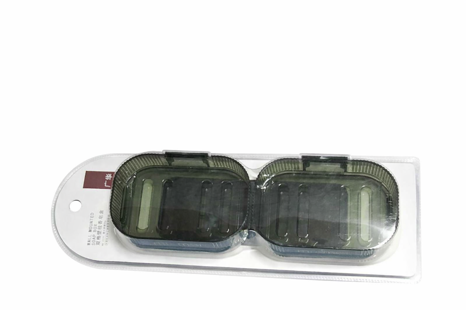 Beautiful Space & Convenient Life Double Soap Dish Holder – Wall Attachable No-Drilling Suction Soap Tray, Double Section for 2kg Capacity Bathroom & Kitchen Organizer