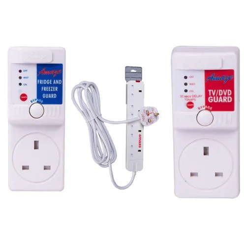 Amaze TV Guard With Free Fridge Guard And Extension - Spike/surge protection, Microprocessor control, Power back surge protection