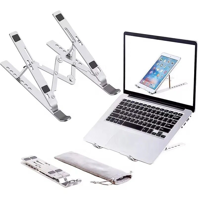 Laptop Holder Riser Computer Stand, Adjustable Aluminum Foldable Portable Notebook Stand