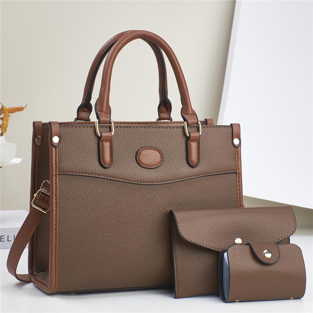 New arrival⚡ High quality  PU leather 3 in 1 women's/ladies 🔥 fashion🔥🔥 handbag