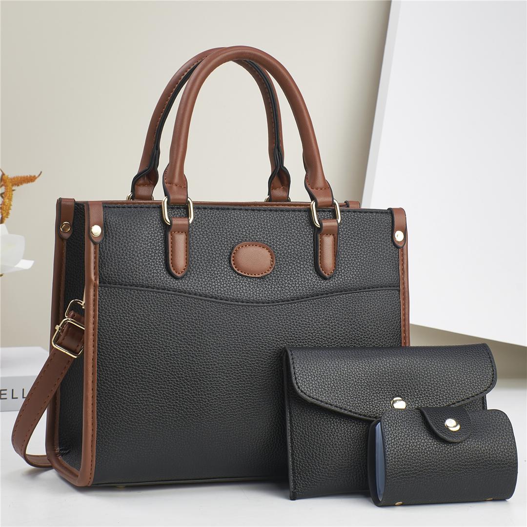 New arrival⚡ High quality  PU leather 3 in 1 women's/ladies 🔥 fashion🔥🔥 handbag