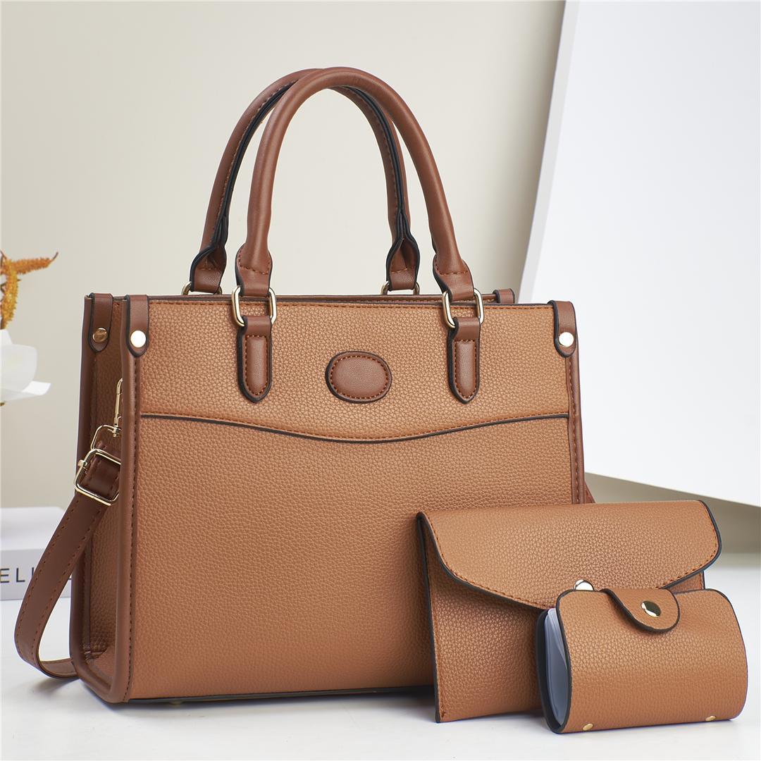 New arrival⚡ High quality  PU leather 3 in 1 women's/ladies 🔥 fashion🔥🔥 handbag