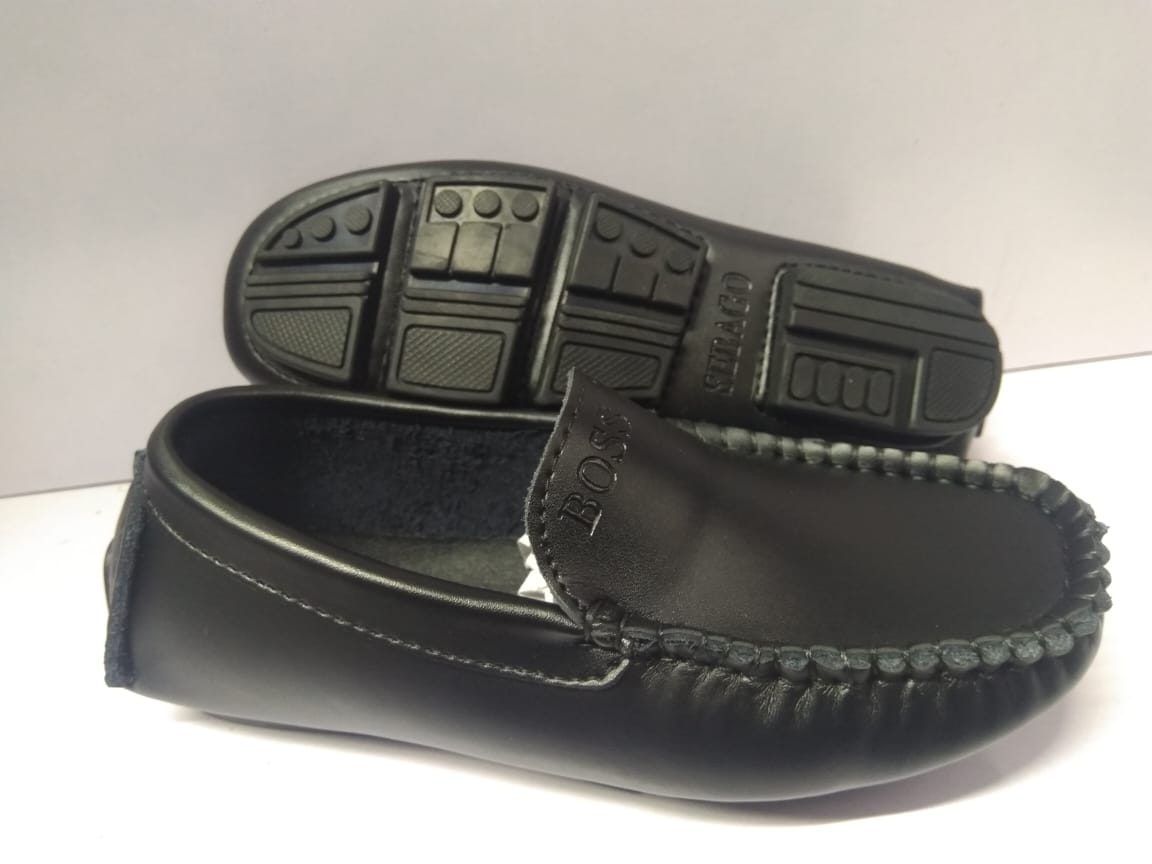 Quality KIDS flat leather loafers