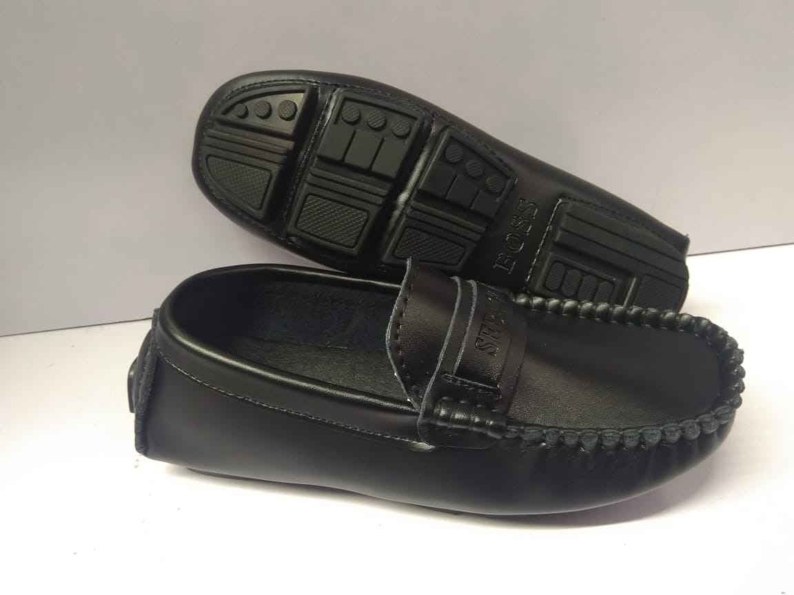 Quality KIDS flat leather loafers
