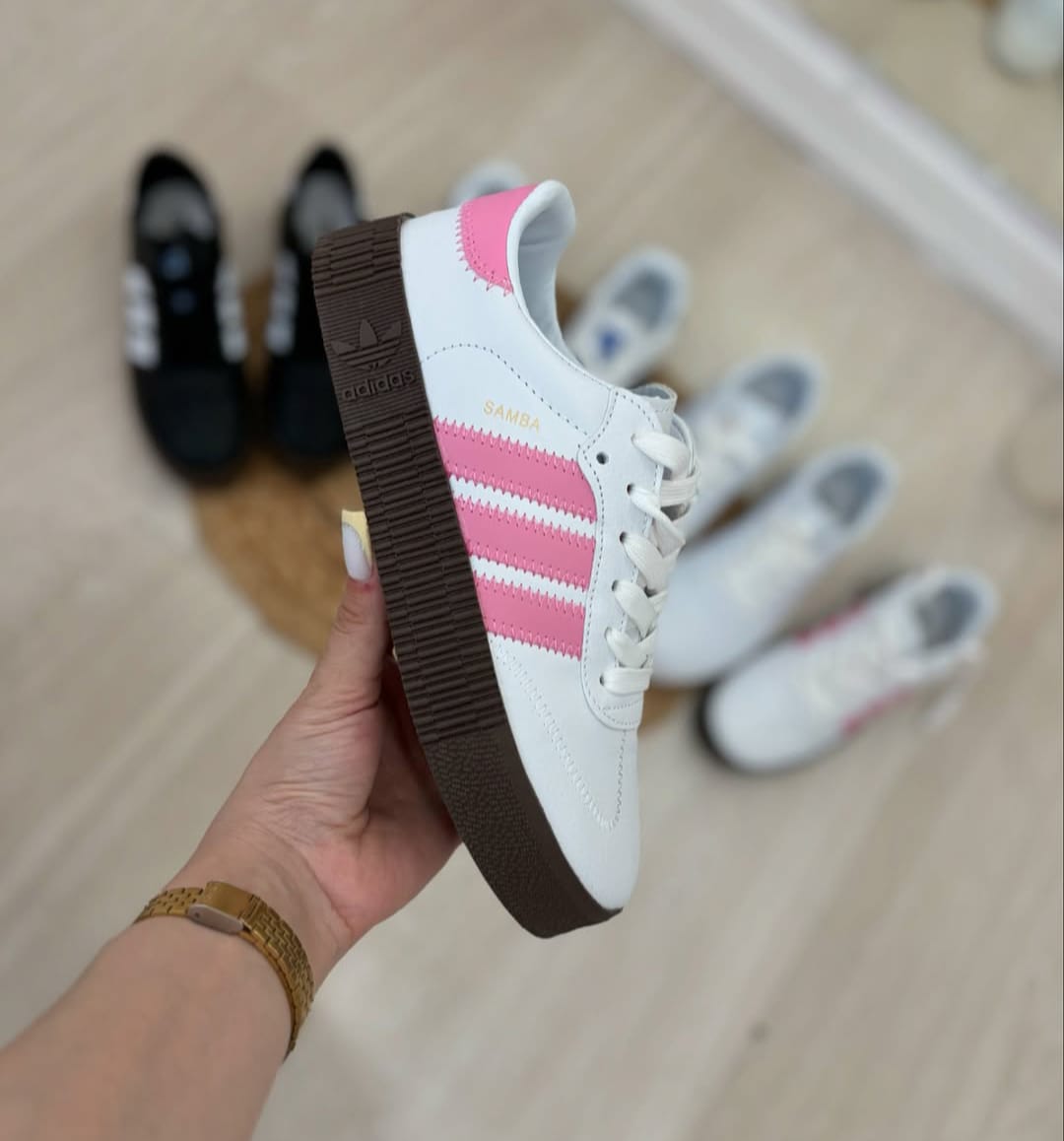 Original/latest/Design DOUBLE SOLE⭐SAMBA✨ high quality leather sneakers high quality fashion breathable latest Fashioned classic breatherble marketed unisex DOUBLE SOLE samba❤️‍🔥 sneakers