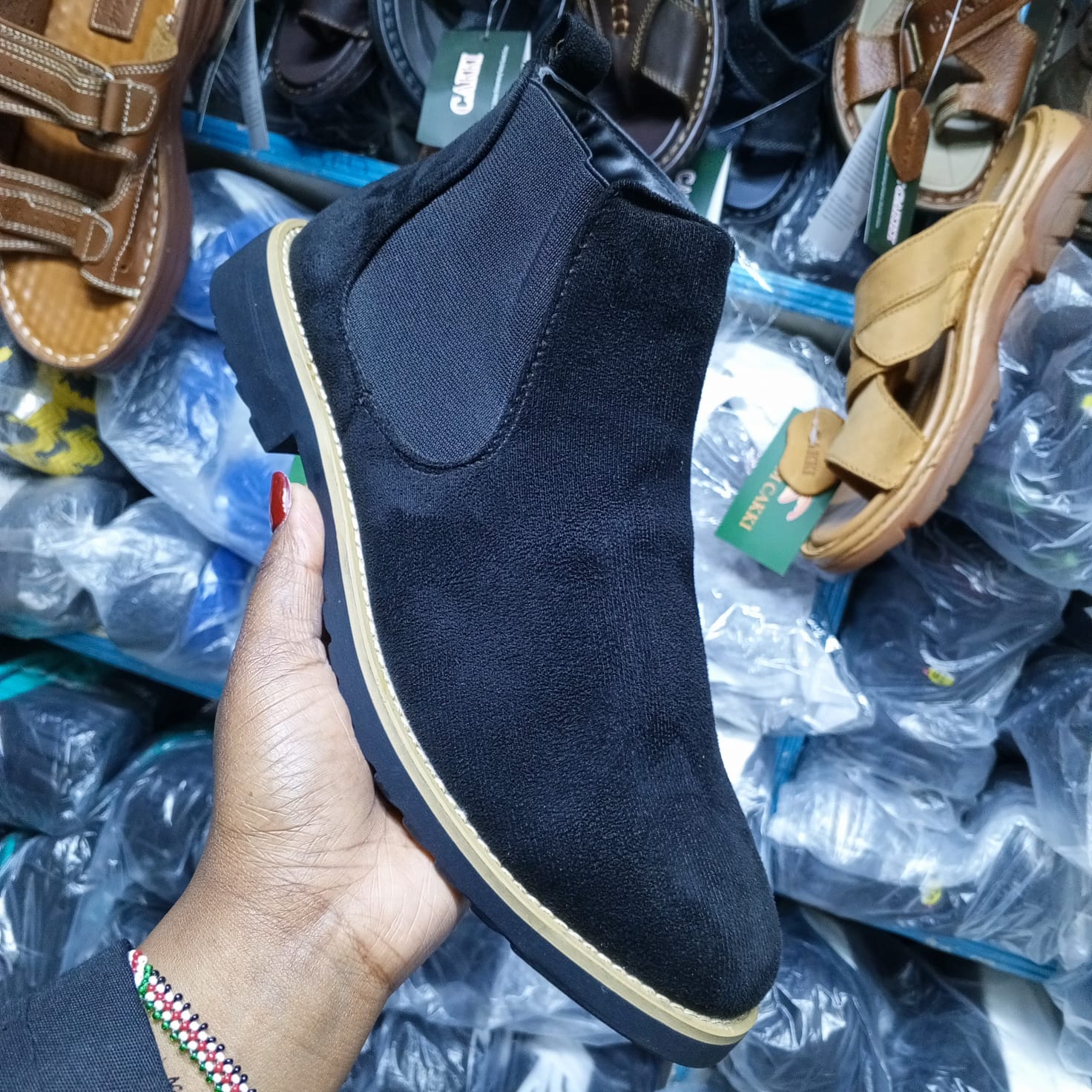 OFFICIAL MEN'S CHELSEA BOOTS. HIGH QUALITY MEN OFFICIAL AND CASUAL SHOES. MEN'S SUEDE SLIP ON CHELSEA BOOTS