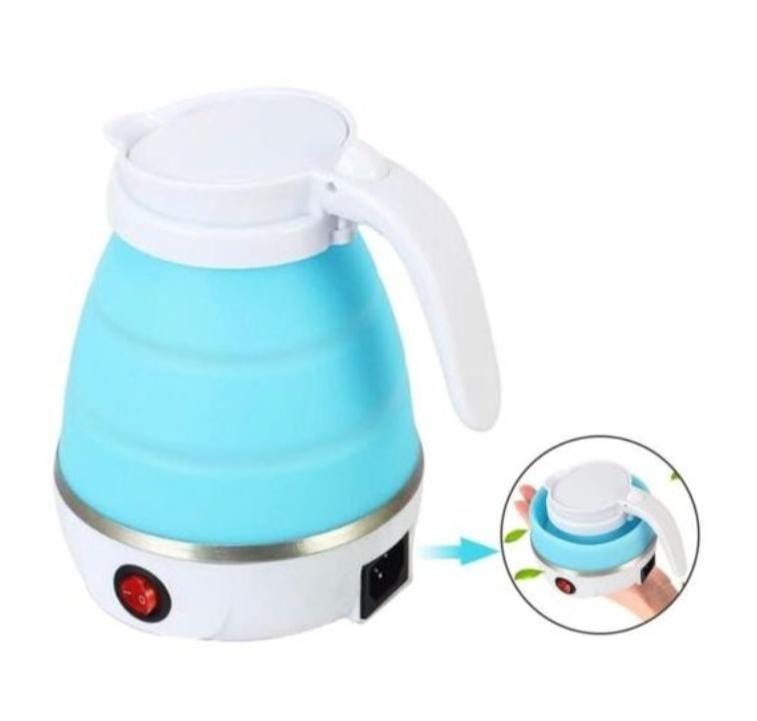 Foldable 0.8L Electric Travel Kettle Boil Anywhere, Anytime! Say goodbye to bulky kettles! This mini foldable electric kettle is your perfect travel companion compact, lightweight, and super efficient
