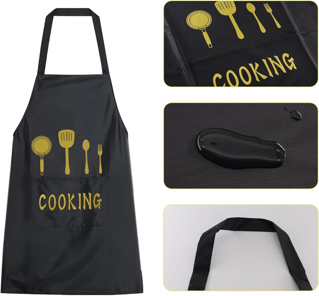 🍳 Waterproof Cooking Apron 🍳 Stay clean and stylish while cooking with this Waterproof Kitchen Apron – perfect for home cooks, bakers, and professionals.💧 Waterproof & Oil-proof