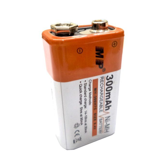 MP Multiple Power 9V Rechargeable Microphone Battery