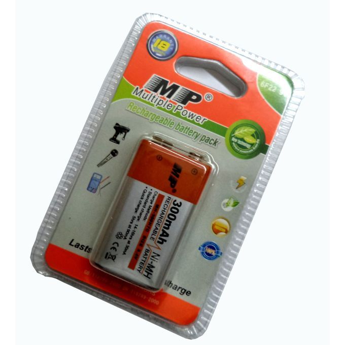 MP Multiple Power 9V Rechargeable Microphone Battery
