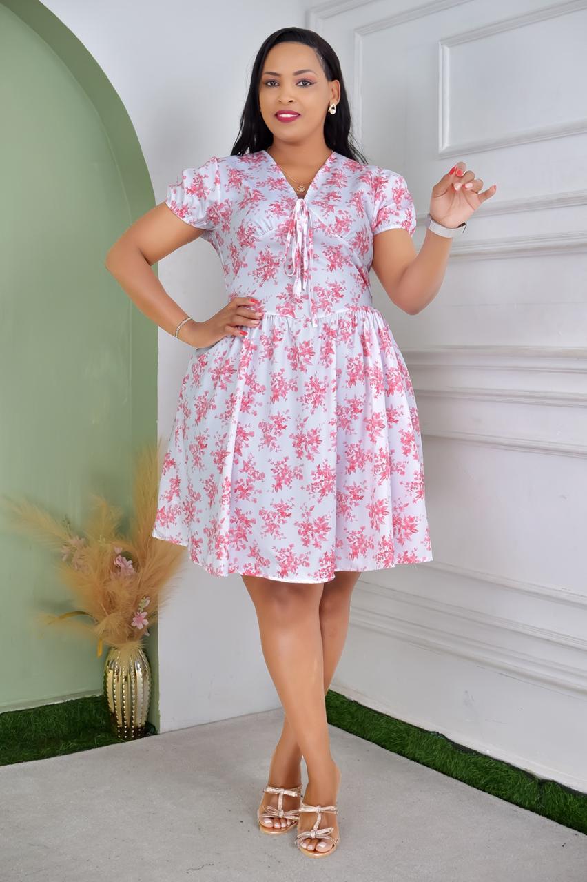 Ladies Short Floral Dress