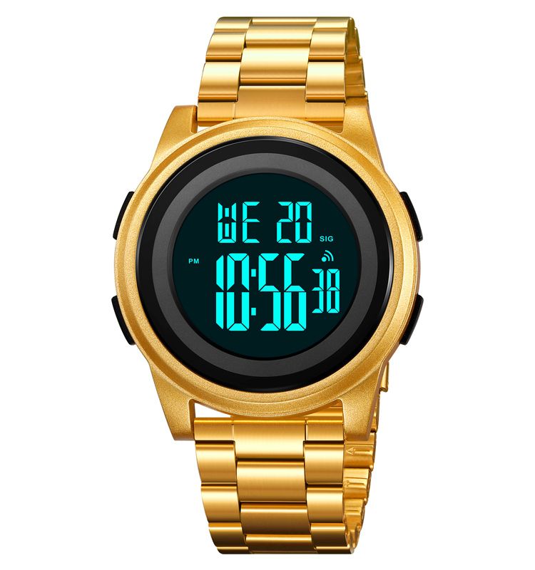 SKMEI 2379 Reloj De Hombre Electronic Metal Chronograph Watch
