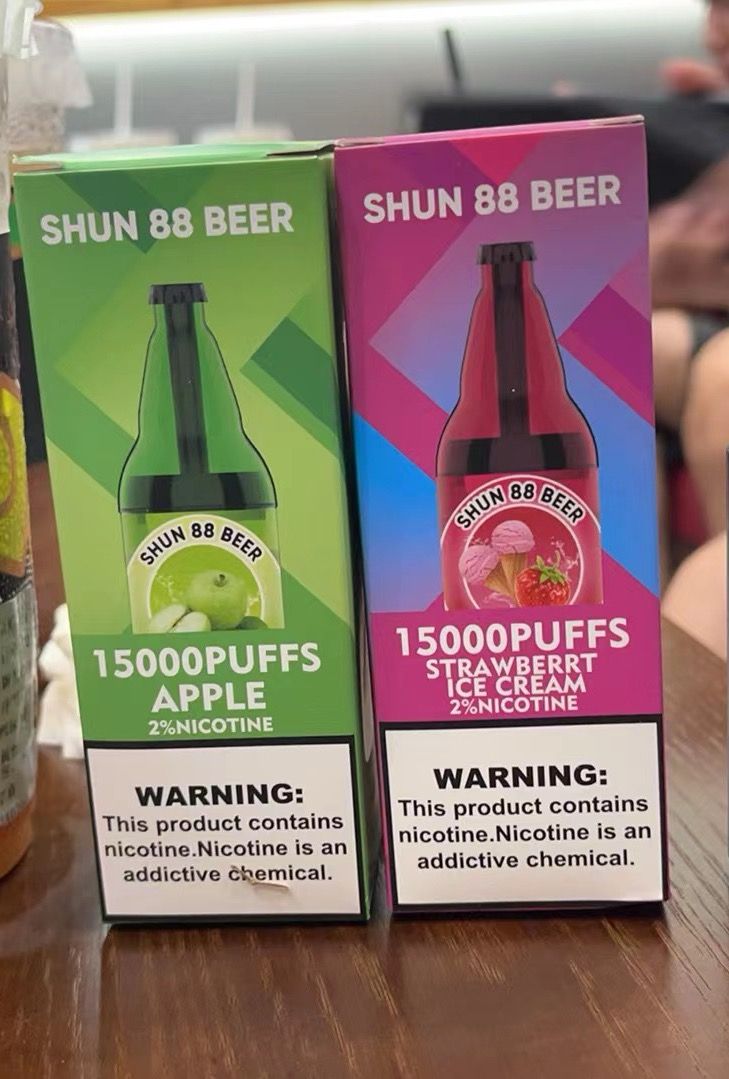 15000 Puffs Vpae Electronic Cigarette Vape New Arrival Fashion VAPE E-Cigarette Recharge Fashion Good Quality Vape,Good design and Easy to charge,Fashion Vape 15000 Puffs Good Price Green Apple Flavor