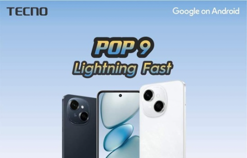 New Arrival TECNO POP 9 128GB + 6(3+3)GB 4.5G Fast Network 6.6" 120Hz Dual Speakers IP54 Waterproof 13MP 5000mAh Type-C Android 14 Dual SIM Smart Phones Side Fingerprint phone