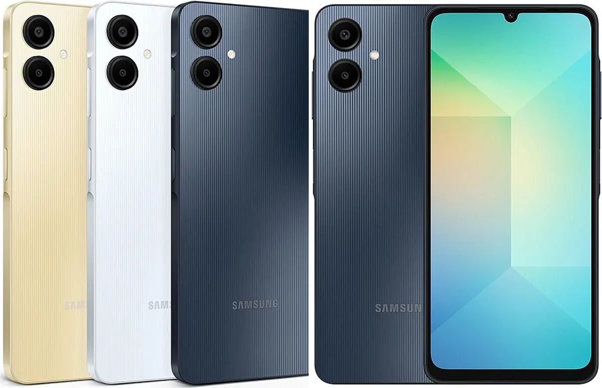 Samsung Galaxy A06 64GB+4GB 50MP Camera 6.7" 90Hz MTK Helio G85 (12nm) 5000mAh 25W Type-C Charge Android 14 Smart Phones Side Fingerprint Unlock phone