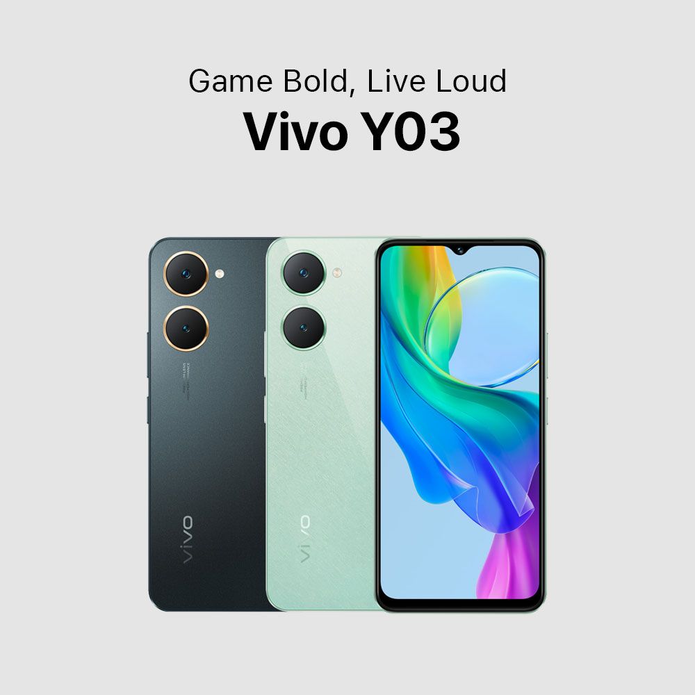 Brand New Vivo Y03 128GB+ 8GB[4+4] Smartphone 6.56" 90Hz Display Android 4G 5000mAh Smart Phones 1 Years warranty phone