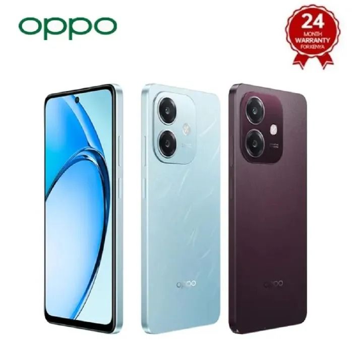 Brand New Oppo A3X Smartphone 6.67", 128GB + 4GB 64GB+4GB RAM, 4G LTE, 45W Flash Charge Dual SIM 5100 mAh Type C charge Smart Phone Fingerprint  Face Unlock Phones