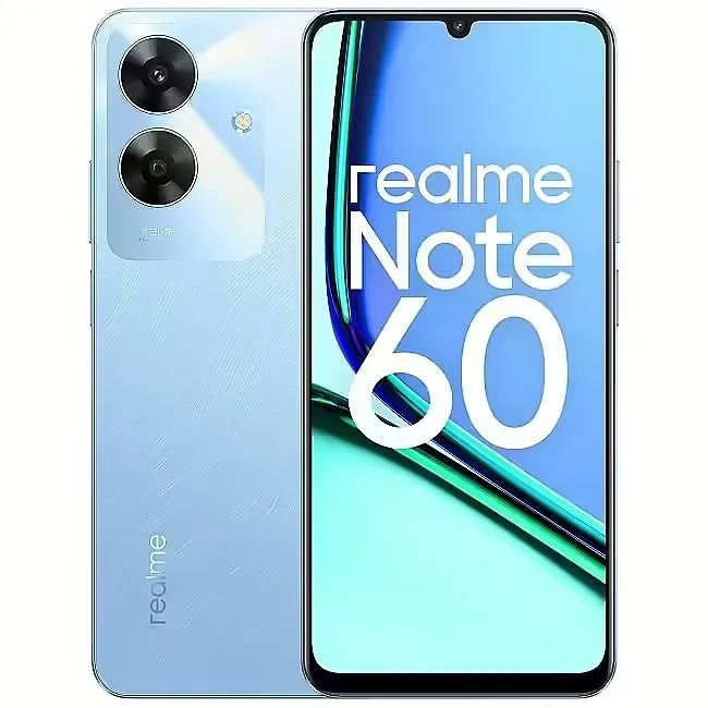 New Arrival Realme Note 60 128GB+8(4+4)GB RAM 6.74" 90Hz 32MP AI Camera IP64 Dust Water Proof 5000mAh Ultra Slim Android 14 Dual SIM Smart Phones Side Fingerprint phone