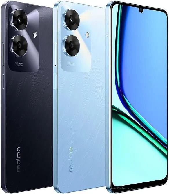 New Arrival Realme Note 60 128GB+8(4+4)GB RAM 6.74" 90Hz 32MP AI Camera IP64 Dust Water Proof 5000mAh Ultra Slim Android 14 Dual SIM Smart Phones Side Fingerprint phone