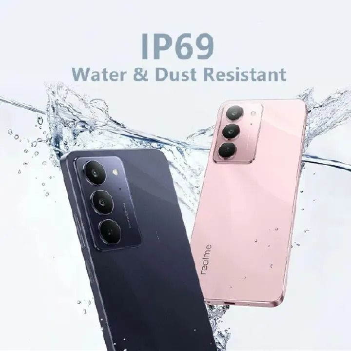 New Arrival Realme C75x 256GB +16(8+8)GB 128GB+6GB IP69 Dust Water Resistant 6.72'' 120Hz 5600mAh 45W 50MP Camera Mediatek Android 15 Type-C Dual Sim Smart Phones Side Fingerprint phone