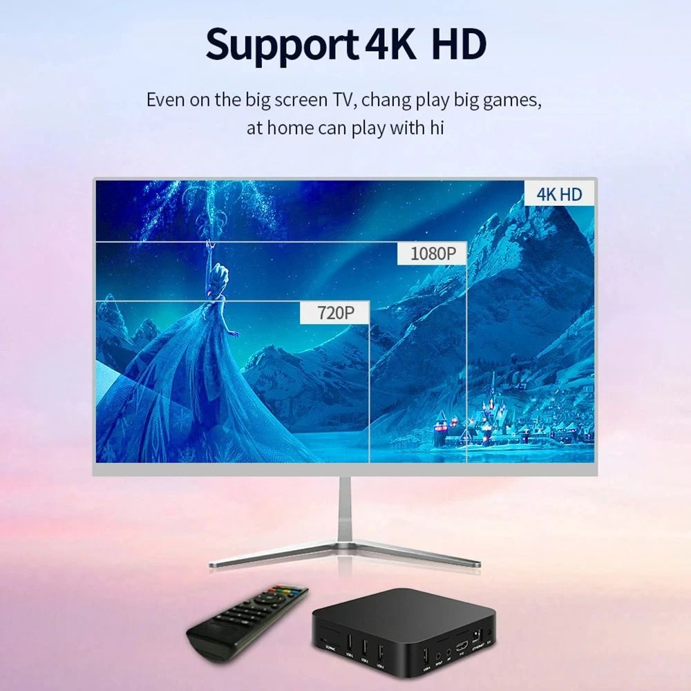 Smart TV Box MXQ-PRO 4K HD Android 12.0 Smart TV Box 3D VideHome Theater 2.4/5G Dual-WIFI TV Set-top Box o Media Player