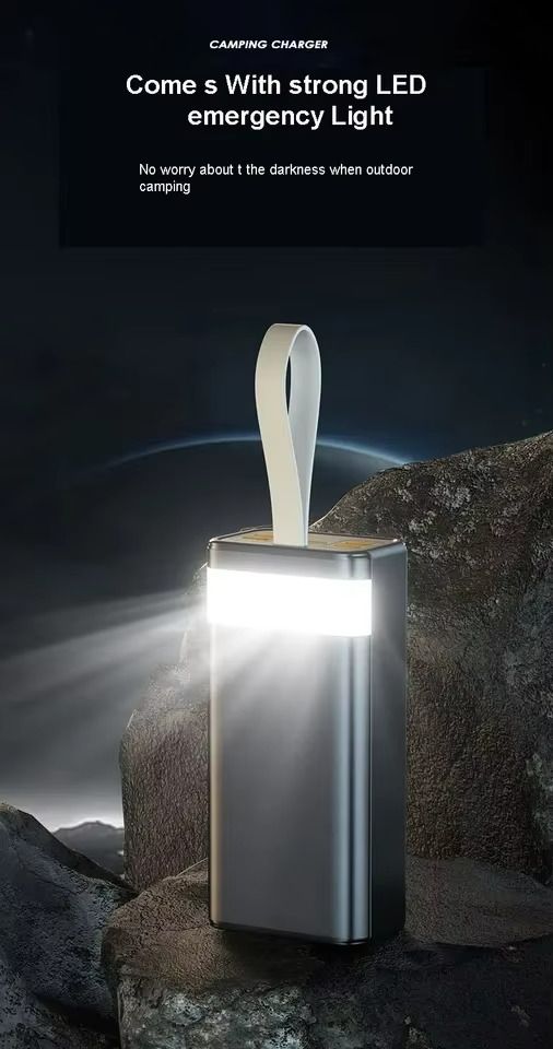 Portable Power Bank 40000mAh Powerbank Super Fast charge 22.5W High capacity charger Power Banks With LED Light Outdoor Power Station