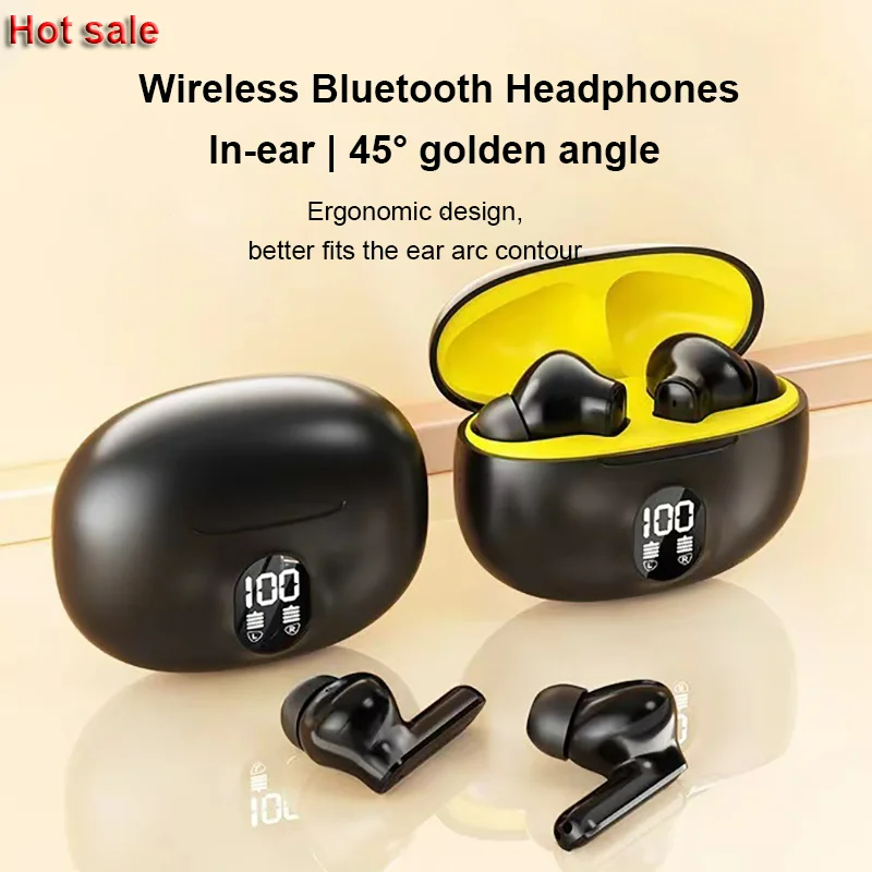 Bluetooth Earphones Wireless Headphone ENC-Calling Noise Cancelling Headset HiFi Stereo Handsfree Earphone HS510 Pro For Xiaomi