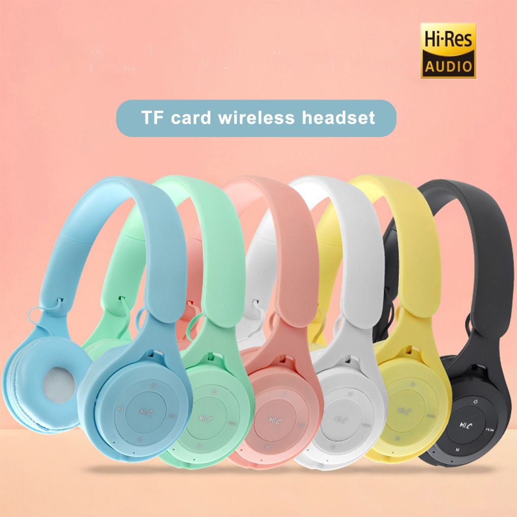 Foldable Sport Gaming Macaron Headphones Y08 Bluetooth Headset Stereo Earphones For Android IOS Devices