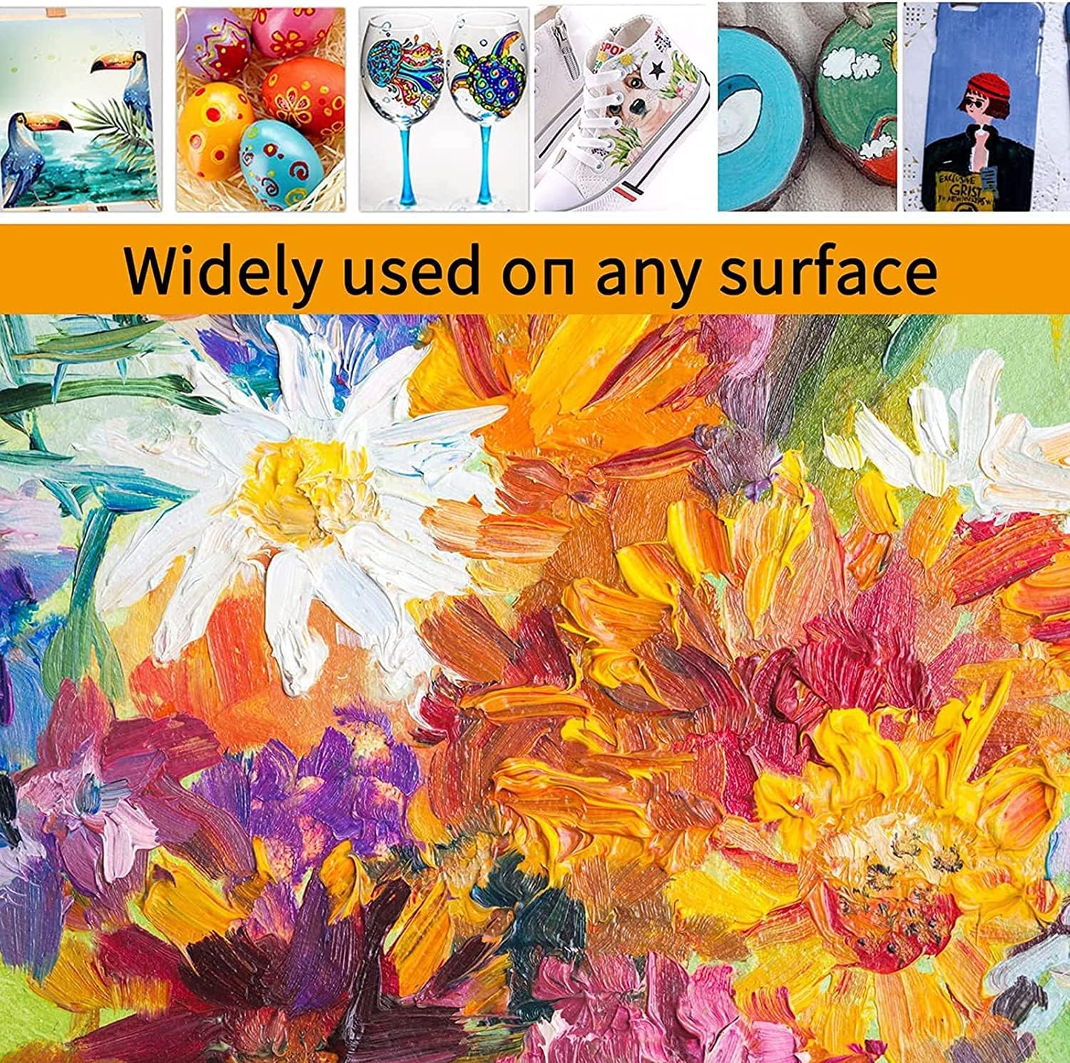 Premium Acrylic Artist Paint Set (24 Colors) – High-Pigment Art Supplies for Students & Beginners