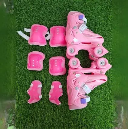 Kids’ Inline Skates Set with Helmet & Protective Gear – Adjustable Roller Skates for Boys & Girls