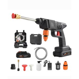 High pressure gun washer with two 96V batteries