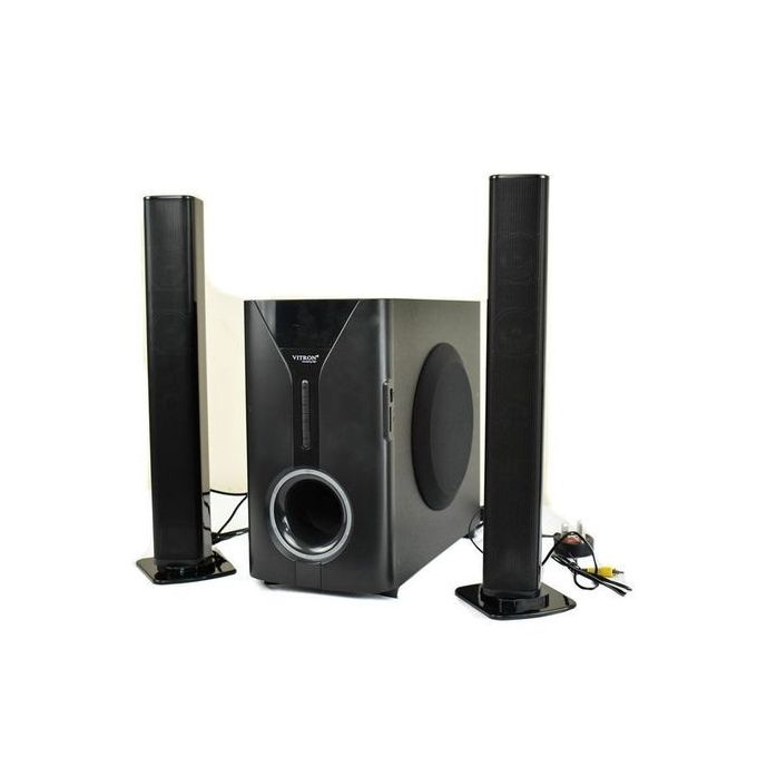 2.1CH Multimedia Bluetooth Woofer Speaker System V527 Subwoofer Soundbar BT/USB/SD/FM Subwoofer Home Audilo System Soundbar with Remote Control 9000W