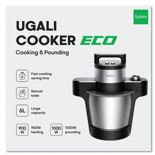 Fully Automatic Ugali Cooker Swallow Maker Pounding Machine Cooker Cooking 6L