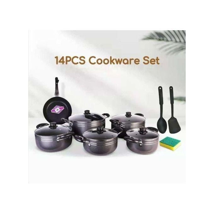 TC Heavy Non-Stick Cooking Pot Sufuria Set Cookware set