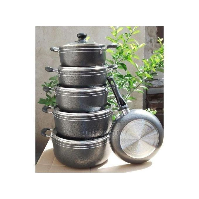 TC Heavy Non-Stick Cooking Pot Sufuria Set Cookware set