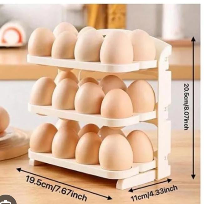 3-Layer Acrylic 30 Egg Storage Fridge Box