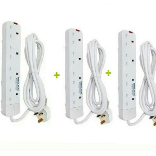 Power King King 3 Pcs 4 Way Extension Cable.