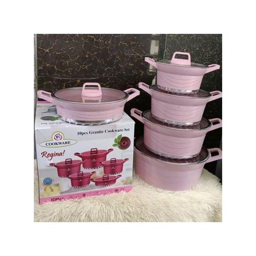TC 10pcs Heavy Granite Nonstick Cooking Pots Sufuria Set