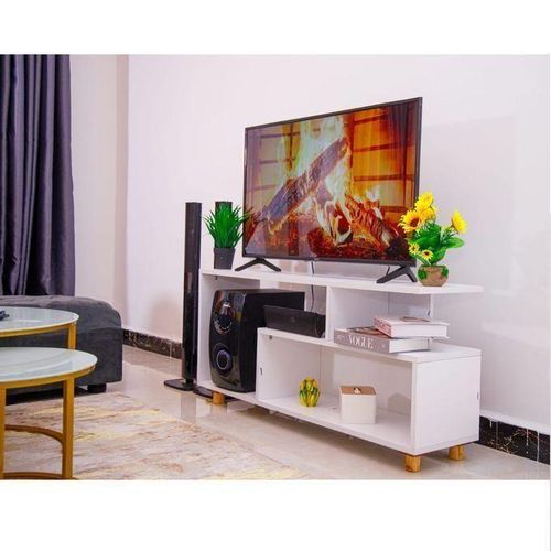 Mexico Wooden TV Stand for TVs up to 55 inches – Stylish, durable wooden entertainment unit with spacious shelves for décor, media devices, and storage. Perfect modern TV cabinet for living rooms .