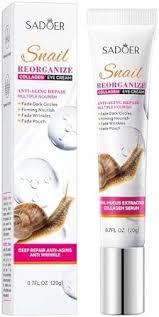 SADOER Snail Reorganize Collagen Eye Cream Anti-Aging Hydration Dark Circle Reduction Firming -20g