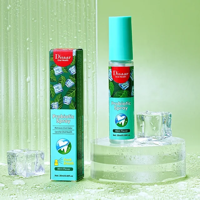 Probiotic 2pcs Grape Flavour Breath Spray for Fresh Breath and Odor 20ml