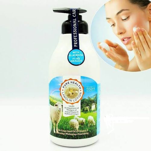 Fruit Of The Wokali Goat Milk Pure Health Lanolin Whitening Lotion -550ml.