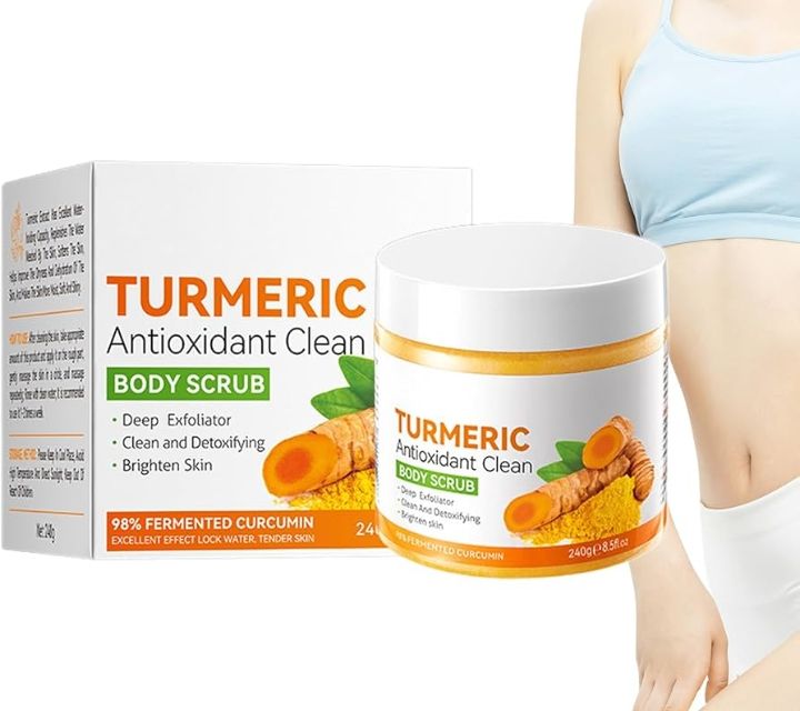 Sadoer Turmeric Scrub,Skin Lightening Body Scrub 240g