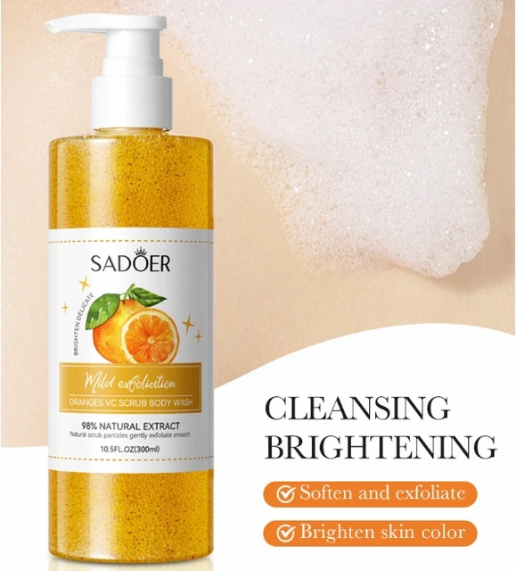 Sadoer Orange VC Scrub Body Wash Shower Gel -500ml